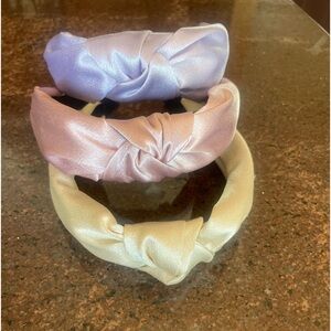 Satin headbands. Three